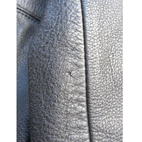 WILSONS Single-Breasted Black Leather Jacket Dakota Johnson Style - Picture 8 of 8